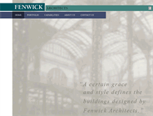 Tablet Screenshot of fenwickarchitects.com